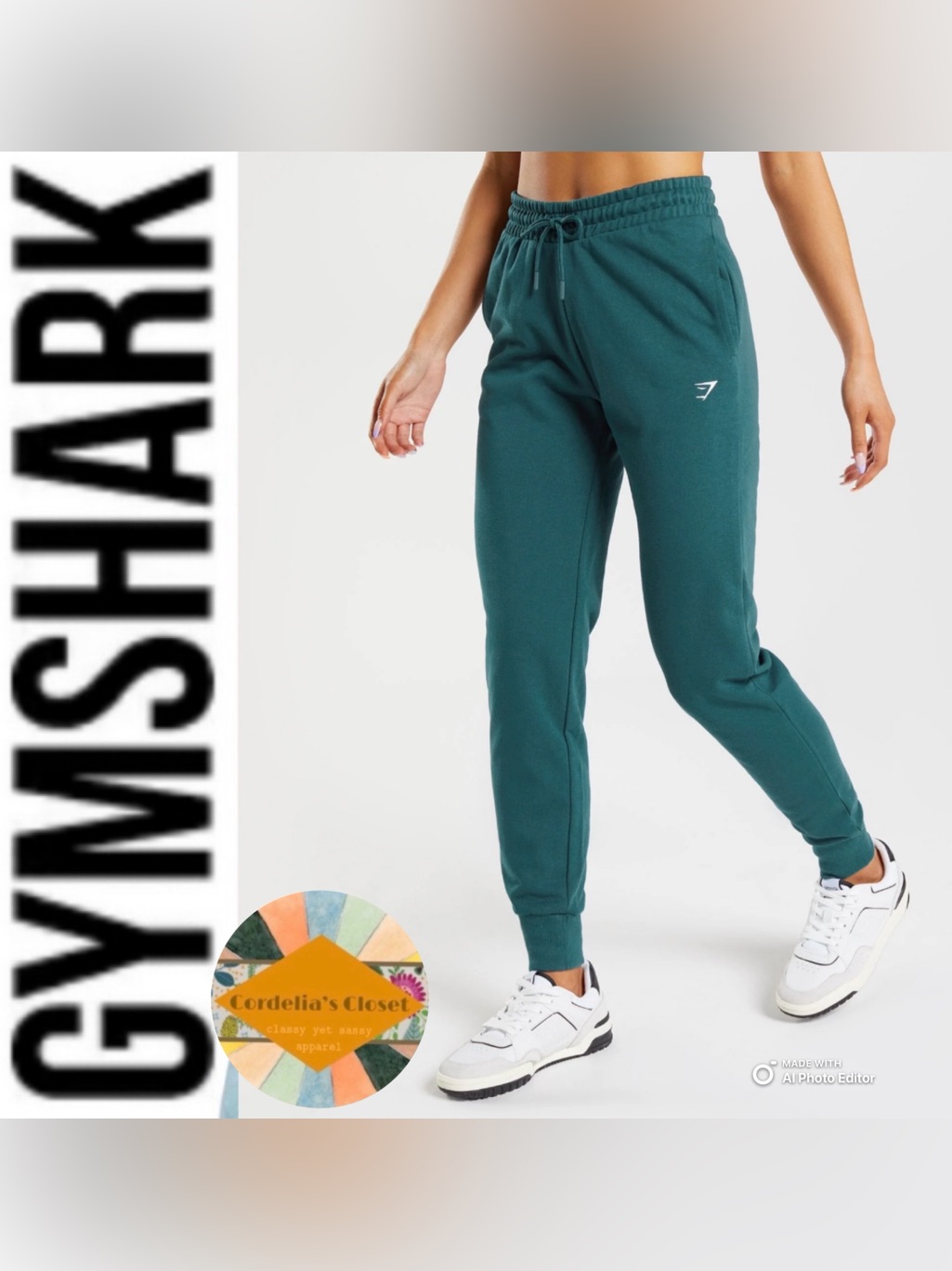 Gymshark Training Joggers In Winter Teal Size Large